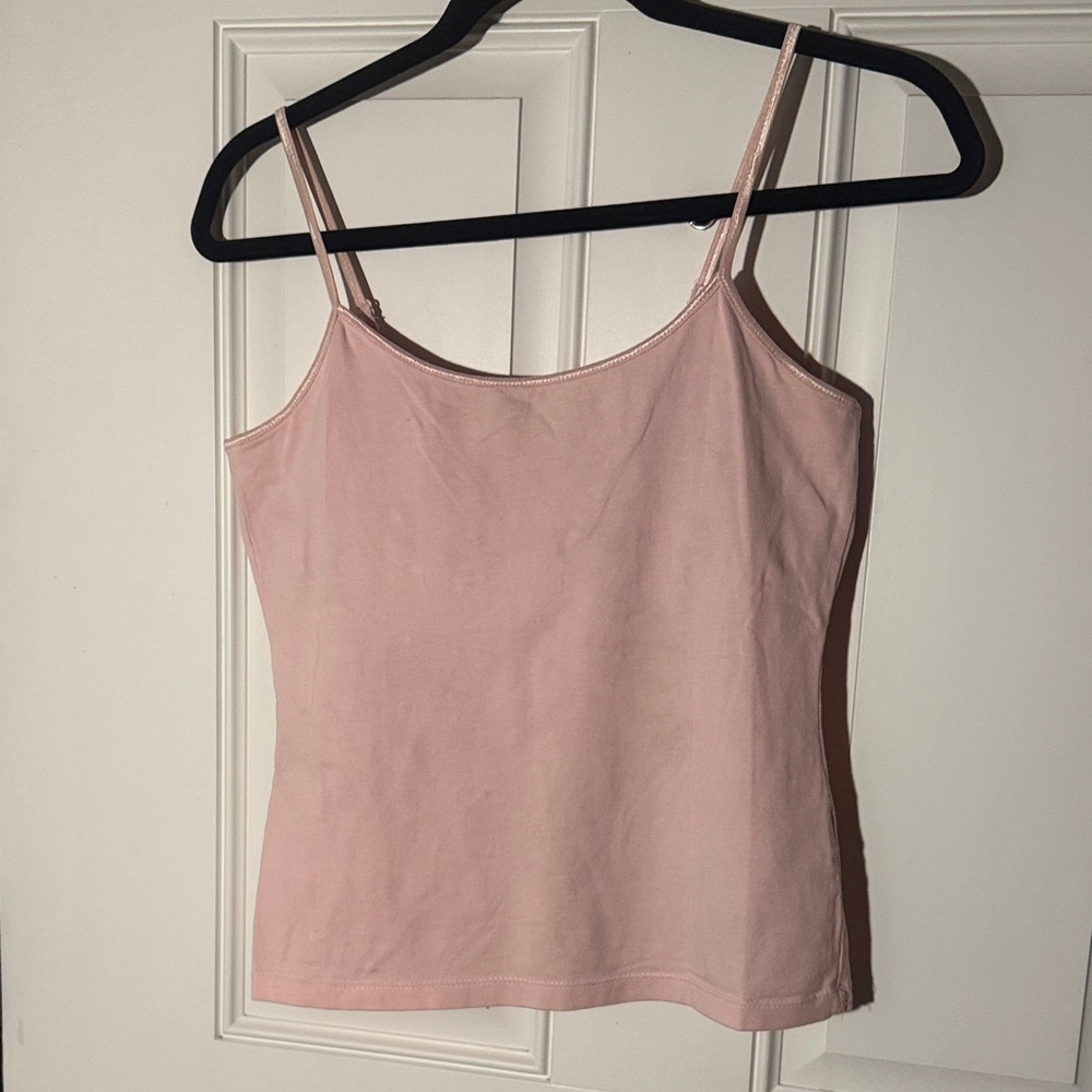 Classic Pink Spaghetti Strap Tank Top